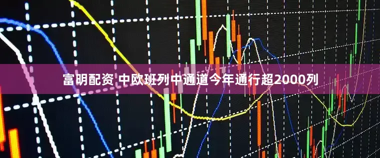 富明配资 中欧班列中通道今年通行超2000列